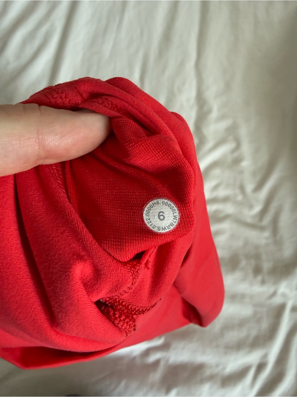 lululemon athletica High-Rise Red Bike Shorts - Picture 3 of 3